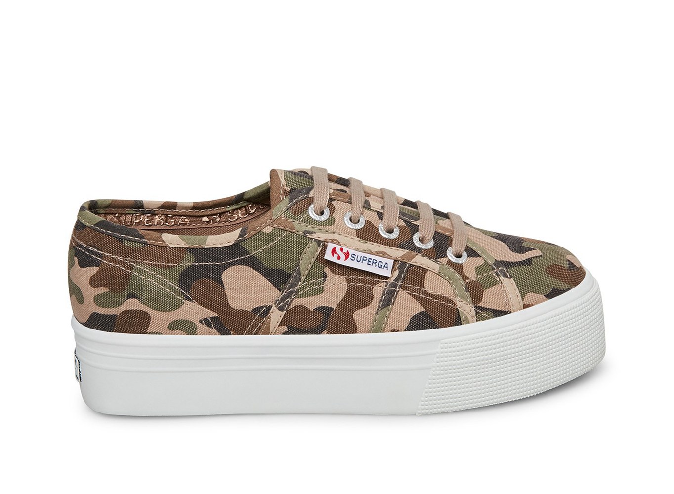 Superga Platform Womens - 2790 Camo Print - Camo - SRAMC9502